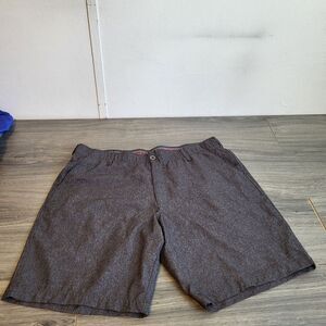 Swiss Tech Shorts Mens‎ Size 40 Grey Heather Pockets Quick Dry Inner Zip Pocket